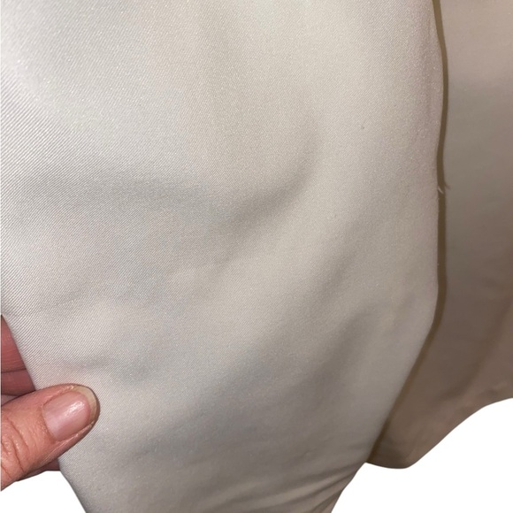 vintage 70s off white  lace victoria inspired pearl button mock neck blouse . - Picture 6 of 8